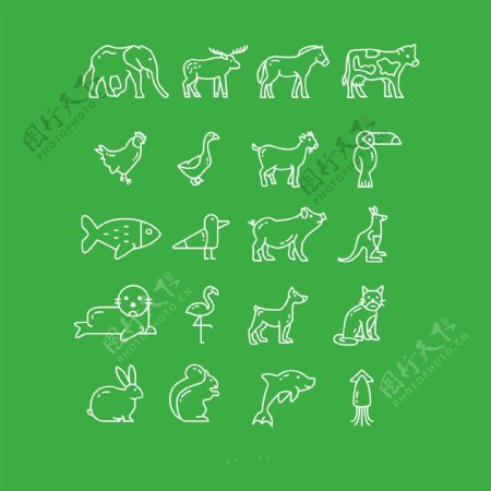 线性动物Icons