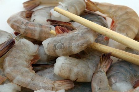 中国菜美食原料寿司王老虎虾