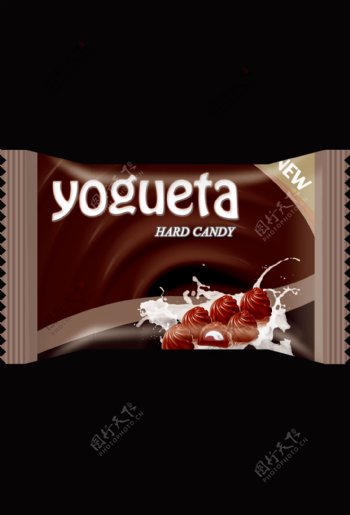 巧克力糖包装包含效果图展开图图片