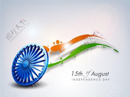 印度独立日海报设计图片