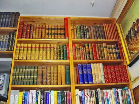 排列整齐的书架