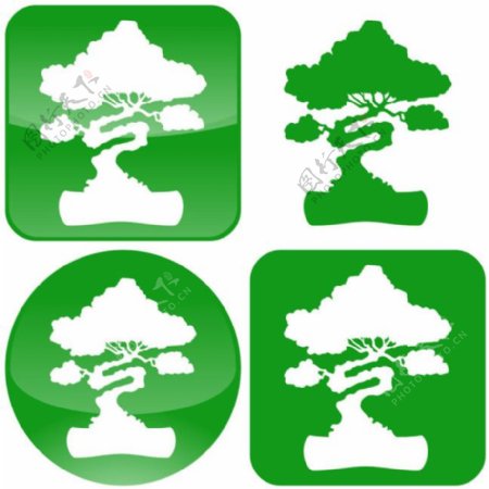 绿树图标图片