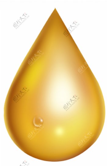 金色的水滴精油素材