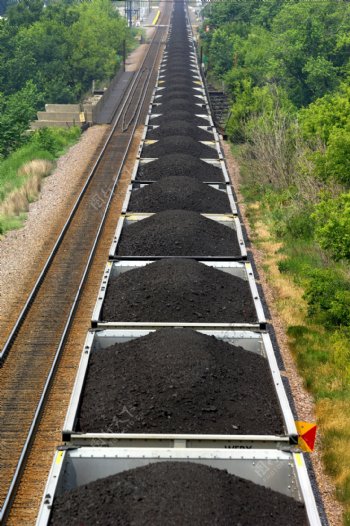 装煤的火车图片