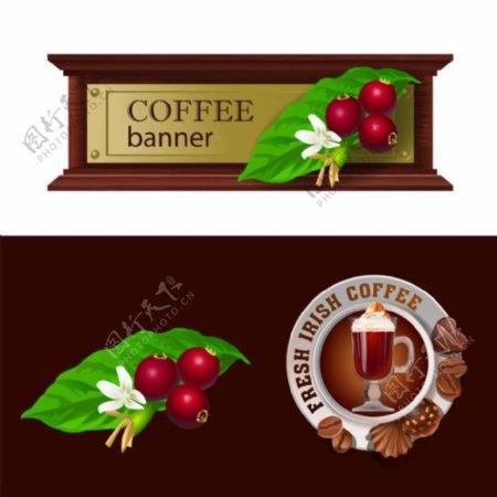 巧克力咖啡标签图片