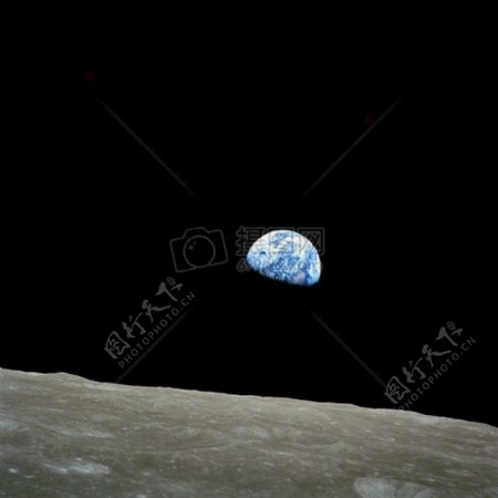 月球的地球照片
