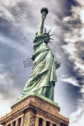 自由雕像在纽约