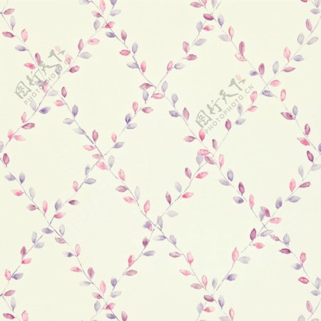 粉色花纹布艺壁纸图片