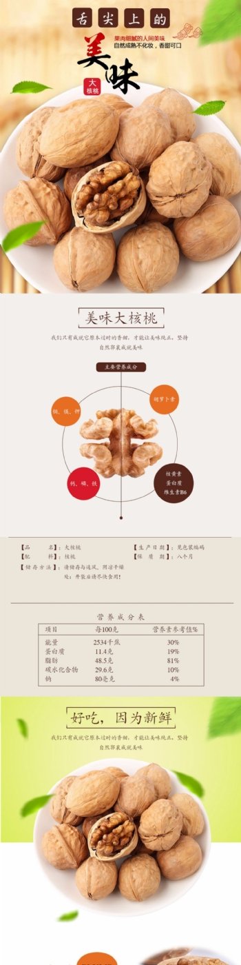 核桃淘宝详情页模板