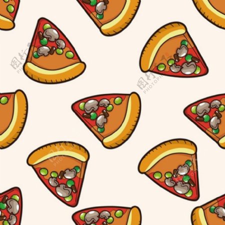 美味披萨矢量图