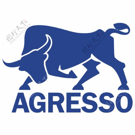 霸气公牛标识logo设计