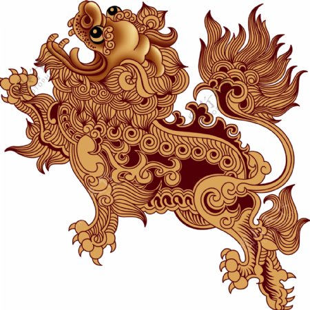 中国传统元素神兽