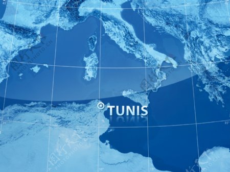 突尼斯地图图片