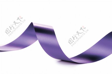 紫色丝带图片