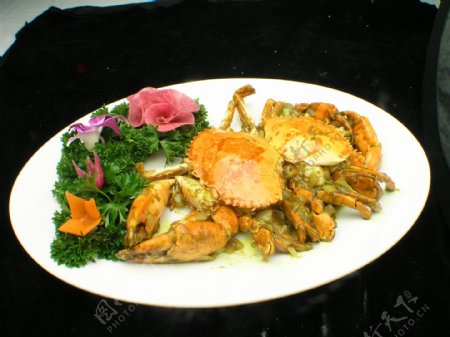 咖喱焗肉蟹图片