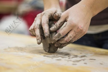 艺术创意合作创造力泥工匠手工制作手工制作污泥