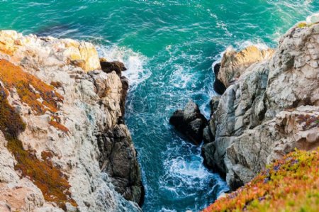 海水海洋岩石石头清澈水