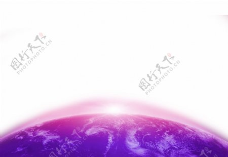 紫色梦幻半弧形地球
