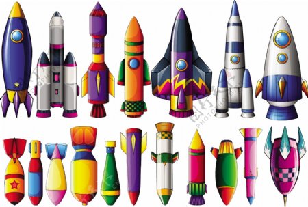 彩色火箭