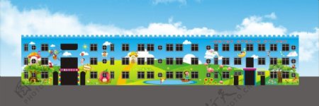 幼儿园墙体彩绘设计