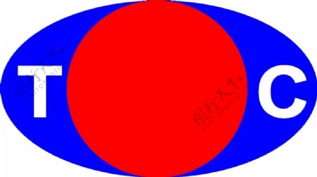 蓝色红色搭配logo素材矢量图