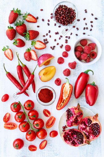 红色水果蔬菜图片