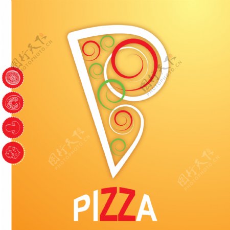 卡通pizza披萨