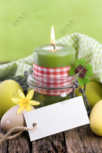 吊牌与蜡烛鸡蛋图片