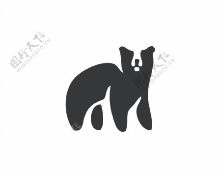 狗熊图标标志