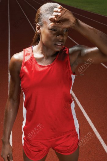 女性长跑黑人运动员图片