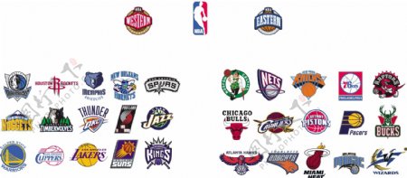 NBA球队logo图片