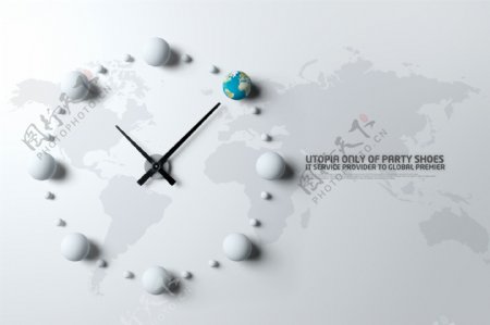 创意地球时钟