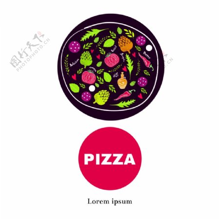 披萨食材