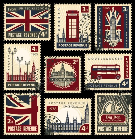 特色英国邮票