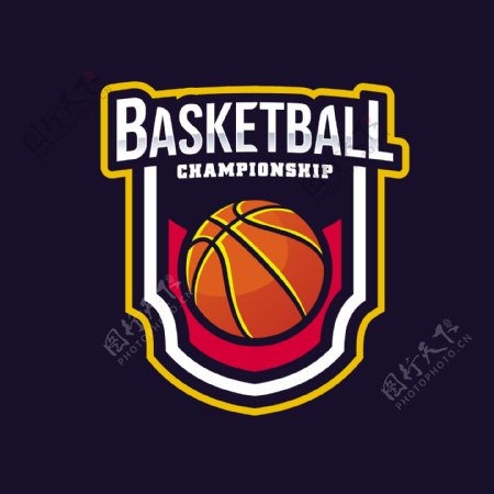 创意篮球标志徽标设计