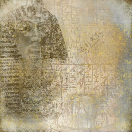埃及法老图案背景图片