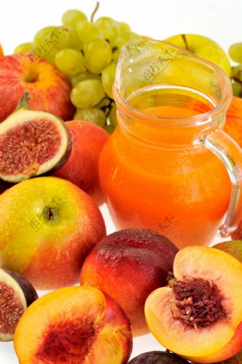 新鲜水果与果汁
