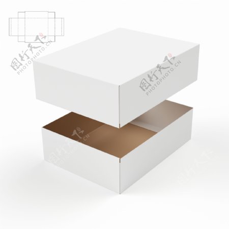 白色纸盒和钢刀线图片