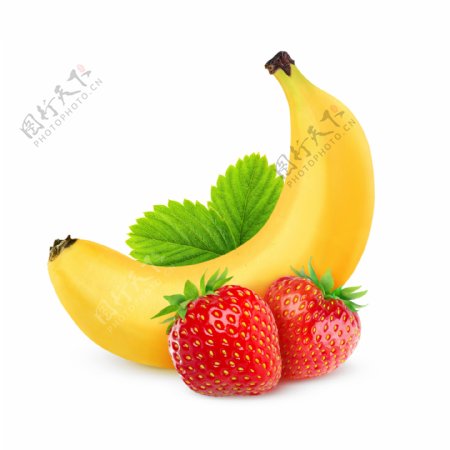 香蕉与草莓图片