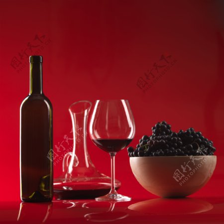 葡萄与葡萄酒图片