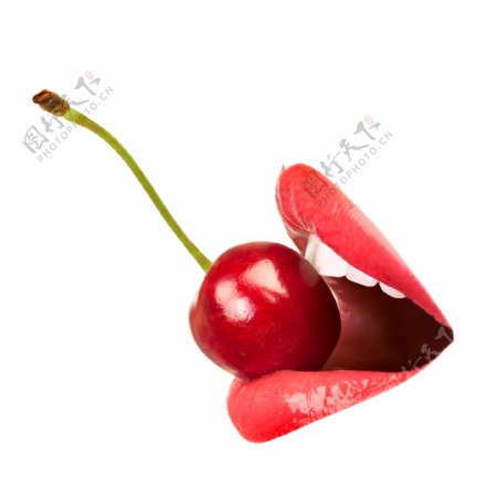 吃水果的性感嘴唇图片