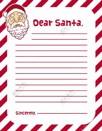 条纹信圣诞老人克劳斯