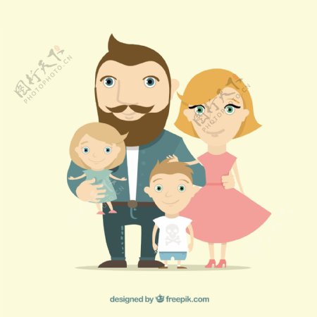 家庭的插图