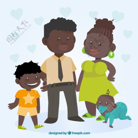 幸福的家庭的插图
