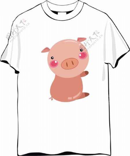 小猪T恤