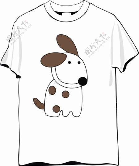 斑点狗可爱T恤