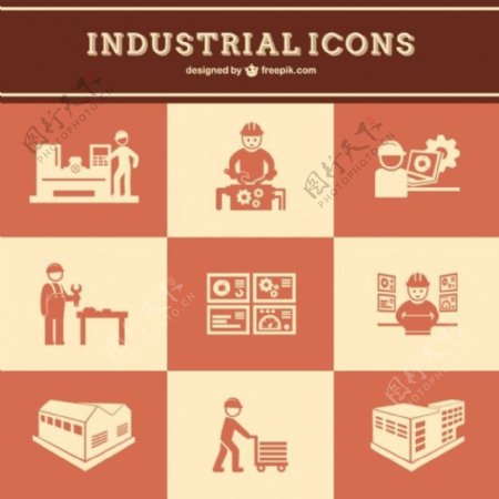 工业工作图标集