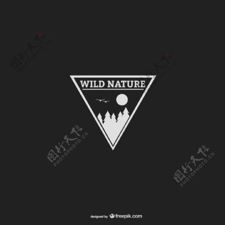 自然logo模板