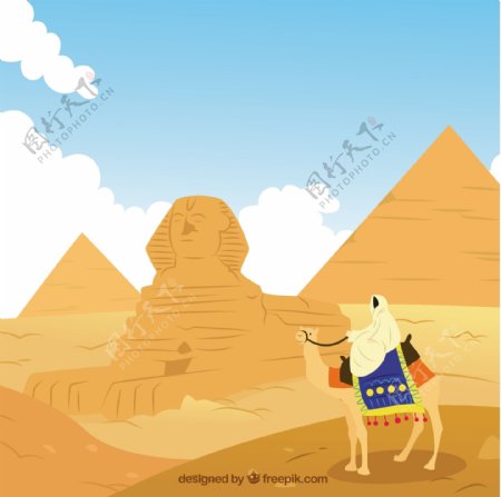 埃及的景观图