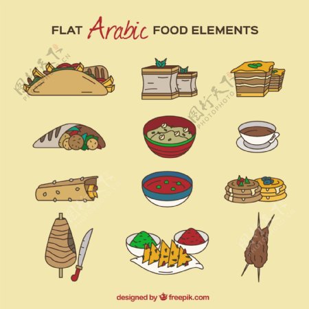 美味的阿拉伯菜肴